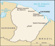 Mappa Guyana Francese