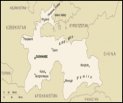 Mappa Tagikistan